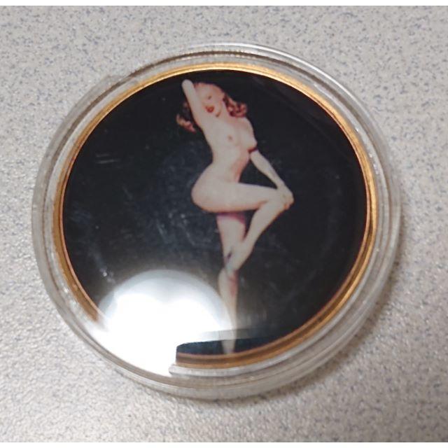 アメリカ　マリリン・モンロー ノーマジーン セクシー カラー記念コイン エンタメ/ホビーの美術品/アンティーク(貨幣)の商品写真
