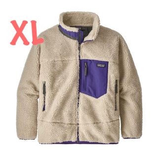 パタゴニア(patagonia)のパタゴニア キッズ レトロX ジャケット XL ナチュラル パープル NLJP(ブルゾン)