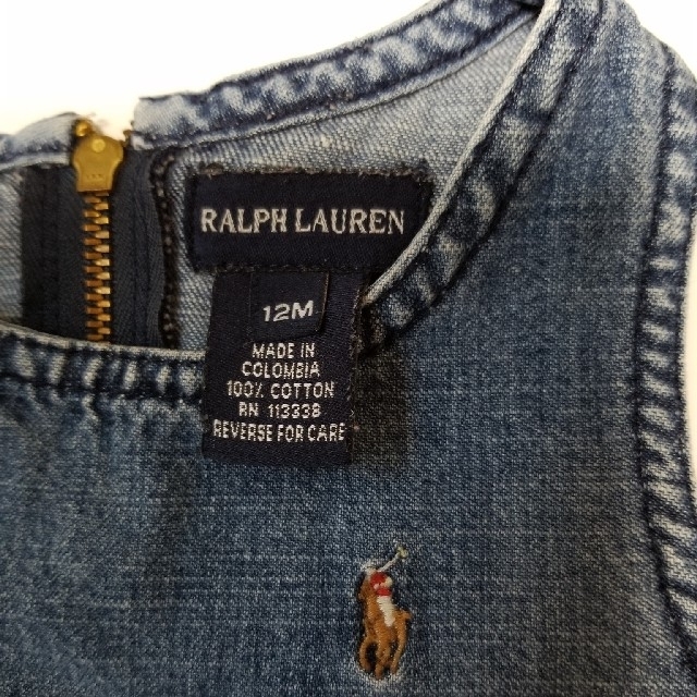 Ralph Lauren(ラルフローレン)のRALPH LAUREN　ジャンパースカート　女の子12M キッズ/ベビー/マタニティのベビー服(~85cm)(ワンピース)の商品写真