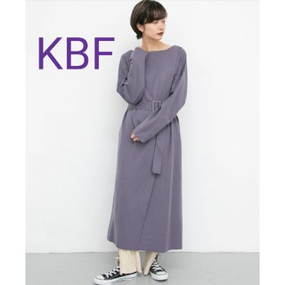 ケービーエフ(KBF)のKBF  新品  ベルトニットワンピース(ロングワンピース/マキシワンピース)