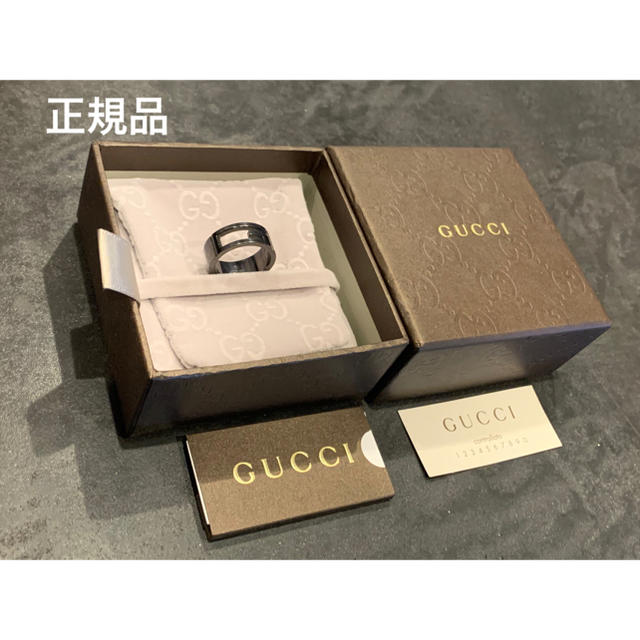 Gucci(グッチ)のGUCCI正規品　リング　指輪　15号 メンズのアクセサリー(リング(指輪))の商品写真