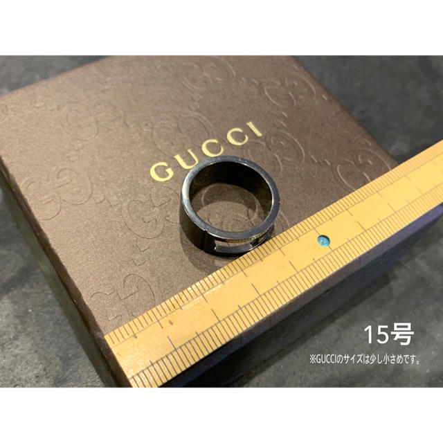 Gucci(グッチ)のGUCCI正規品　リング　指輪　15号 メンズのアクセサリー(リング(指輪))の商品写真