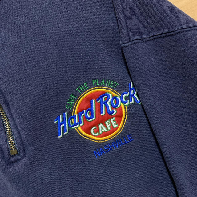 Santa Monica(サンタモニカ)の【最終値下げ】hard rock cafe ハーフジップ トレーナー メンズのトップス(スウェット)の商品写真