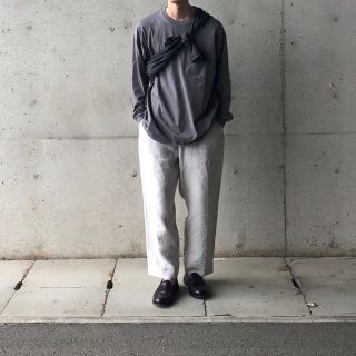 COMOLI リネン バックストラップ パンツ 2 コモリ-eastgate.mk