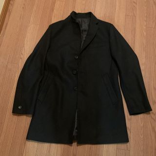 【美品】COMME CA MEN コムサメン チェスターコート ブラック M