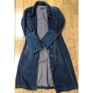 【新品未使用品】GAP ベルテッドデニムコート XL ブルー系 内側総ボア