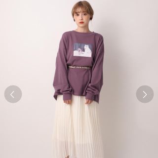 ワンアフターアナザーナイスクラップ(one after another NICE CLAUP)のプリントロングスリーブTシャツ(Tシャツ(長袖/七分))