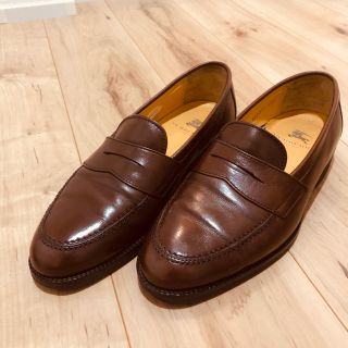 バーバリー(BURBERRY)のBurberry バーバリー  コインローファー　24.5cm ブラウン(ドレス/ビジネス)