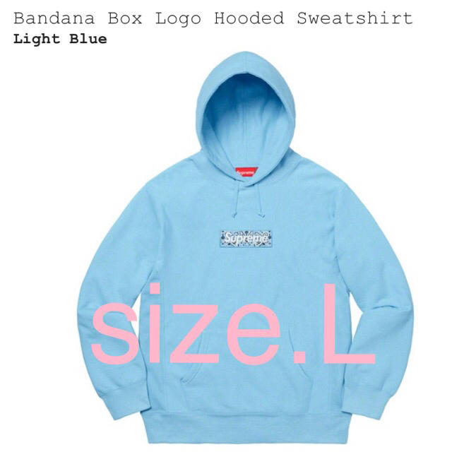 supreme Bandana Boxlogo Hooded Sweat  L