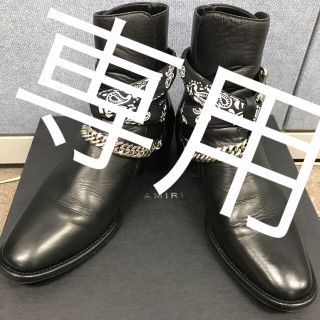 サンローラン(Saint Laurent)のアミリバンダナバックルブーツamiri(ブーツ)