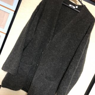 ユニクロ(UNIQLO)の新品！ウールブレンドブークレニットコート(ニットコート)