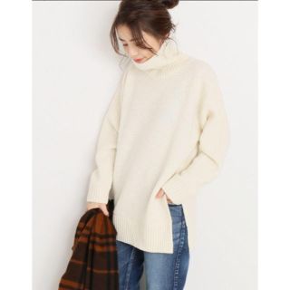 スピックアンドスパン(Spick & Span)の3Gスリット入りタートルプルオーバー(sale)(ニット/セーター)