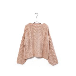 akiki CABLE KNIT /pink(ニット/セーター)