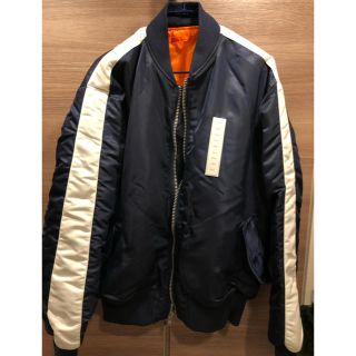 シュプリーム(Supreme)のFULL BK(フルビーケー) WIDE LINE BOMBER MA-1(フライトジャケット)