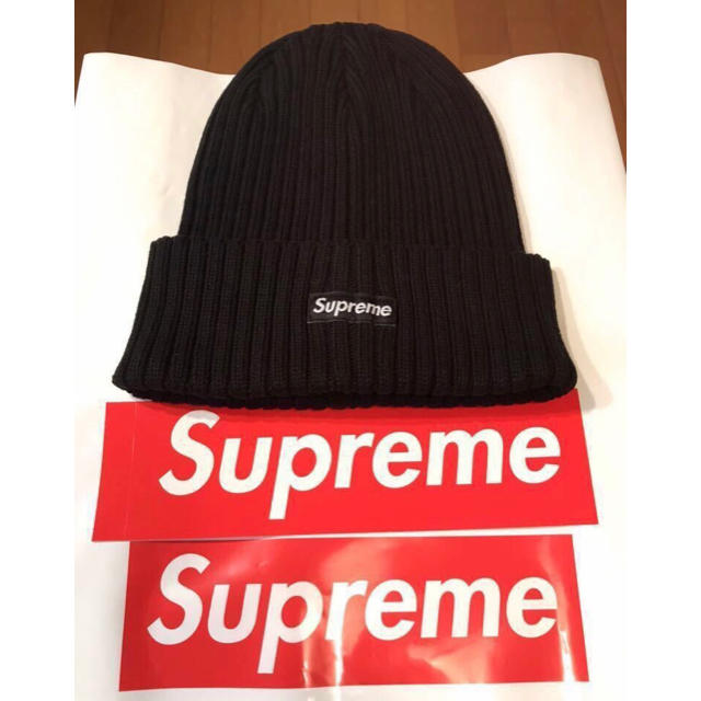 19ss 国内正規品 新品 黒 Supreme Overdyed Beanie