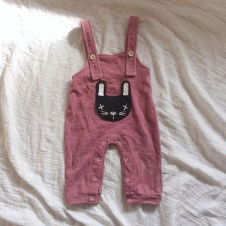 ザラキッズ(ZARA KIDS)のRabbit purple salopette(ロンパース)