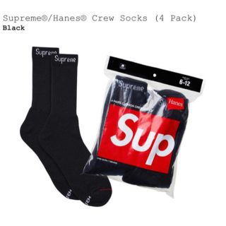 シュプリーム(Supreme)のsupreme Hanes crew socks 1枚(ソックス)