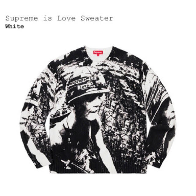 Supreme is love sweater シュプリーム セーター M