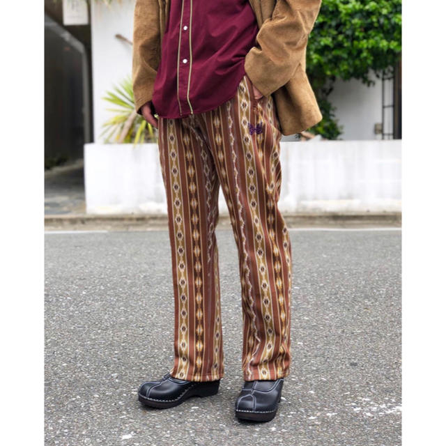 needles 19aw poly jacquard トラックパンツ