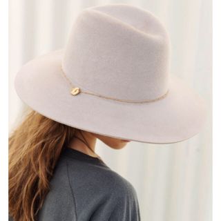 アリシアスタン(ALEXIA STAM)のFlat Brim Fedora Hat アリシアスタン ハット　サンドピンク(ハット)