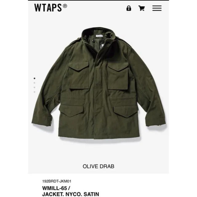 Wtaps19aw WMILL-65 / JACKET ジャケット　m-65