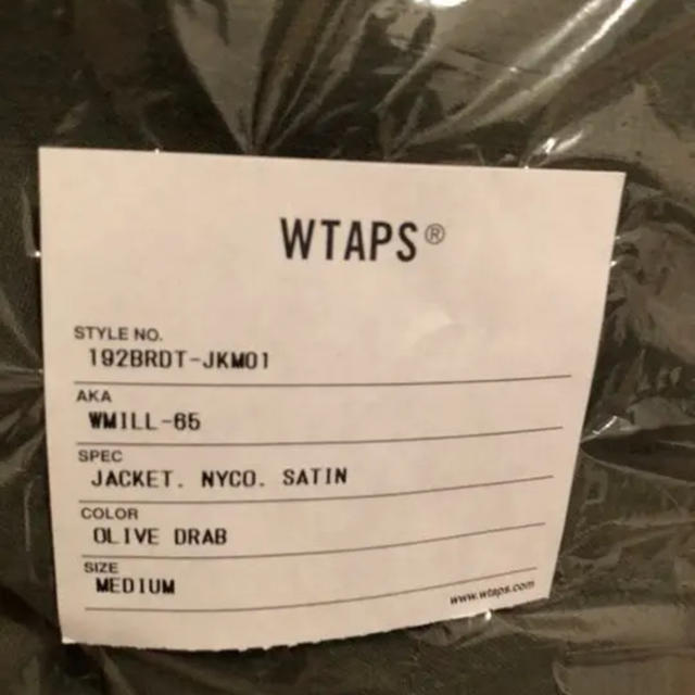 Wtaps19aw WMILL-65 / JACKET ジャケット　m-65