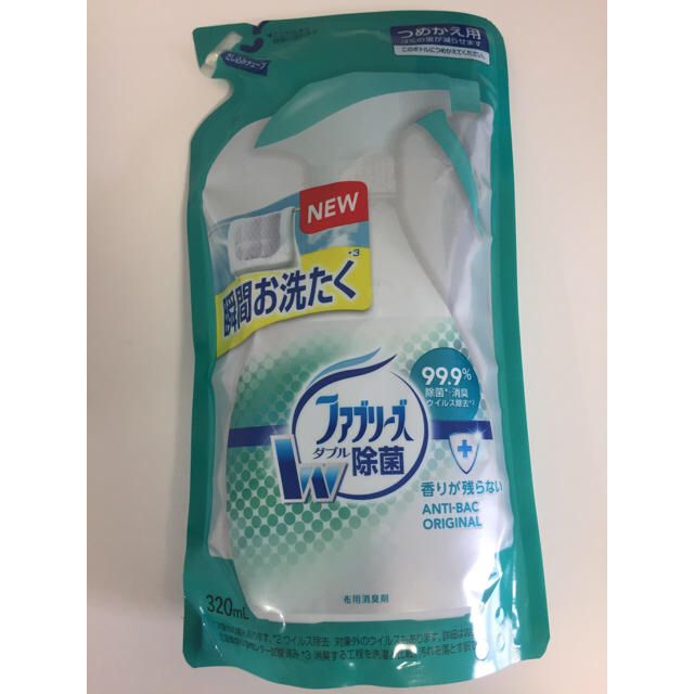 P&G(ピーアンドジー)のファブリーズ 詰め替え用 320mL インテリア/住まい/日用品の日用品/生活雑貨/旅行(日用品/生活雑貨)の商品写真