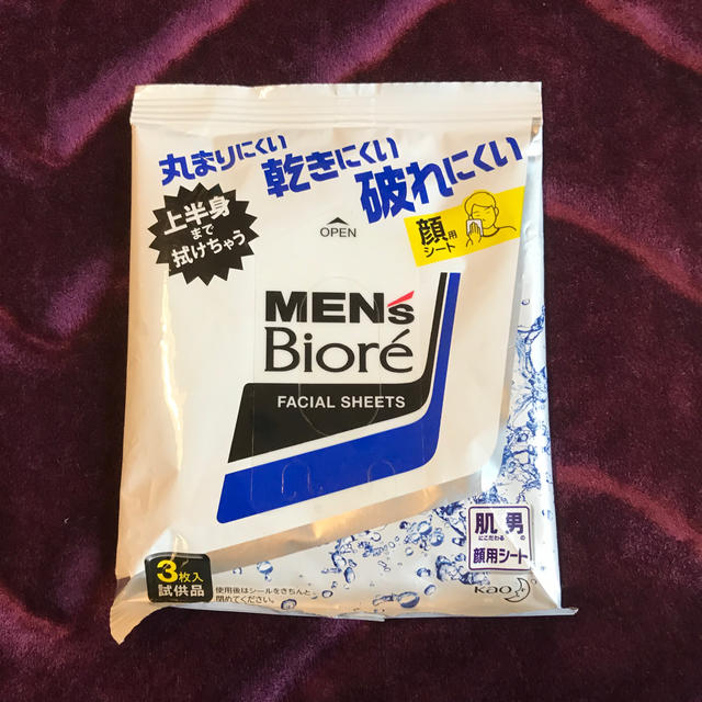 Biore(ビオレ)の　メンズビオレ　サンプル　3枚入り×4セット コスメ/美容のキット/セット(サンプル/トライアルキット)の商品写真