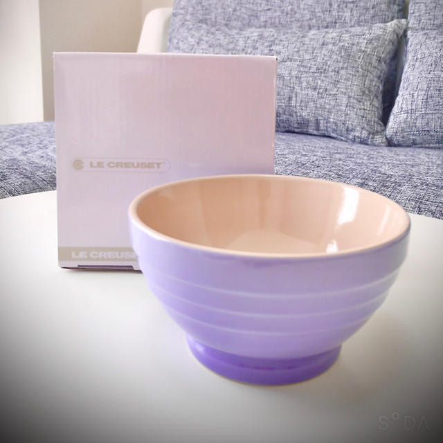 LE CREUSET(ルクルーゼ)のル・クルーゼ　海外限定パステルパープル　カフェオレボウル インテリア/住まい/日用品のキッチン/食器(食器)の商品写真