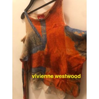 ヴィヴィアンウエストウッド(Vivienne Westwood)のvivienne westwood 19ＡＷ ユニオンジャック柄オフショルダー(ニット/セーター)