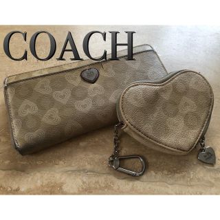 コーチ(COACH)のコーチ　長財布　ハート型ポーチ　セット(財布)