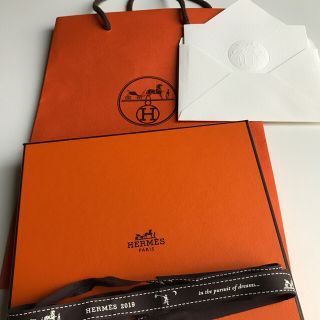 エルメス(Hermes)のエルメス　メッセージカード　リボン　箱　袋(カード/レター/ラッピング)