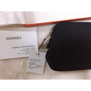 エルメス(Hermes)の新品 未使用 エルメス ボリードポーチ ミニミニ ブラック(ポーチ)