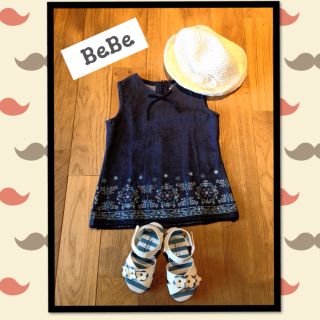 ベベ(BeBe)のBEBE❀デニムワンピース(その他)