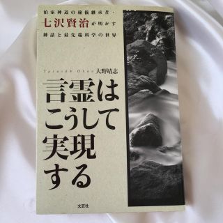 言霊はこうして実現する 伯家神道の秘儀継承者・七沢賢治が明かす神話と最先端(人文/社会)