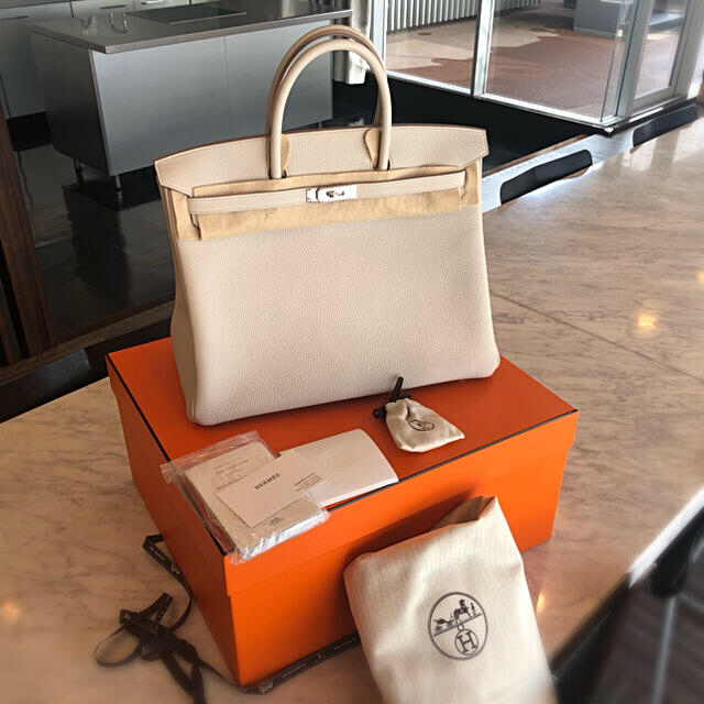 Hermes(エルメス)の【リキ様】①エルメス バーキン40 ベトン  トゴ　シルバー金具 レディースのバッグ(ハンドバッグ)の商品写真