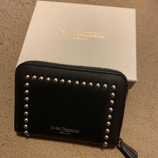 J&M Davidson スタッズ スモール ジップ ウォレット 再再販！ 14790円