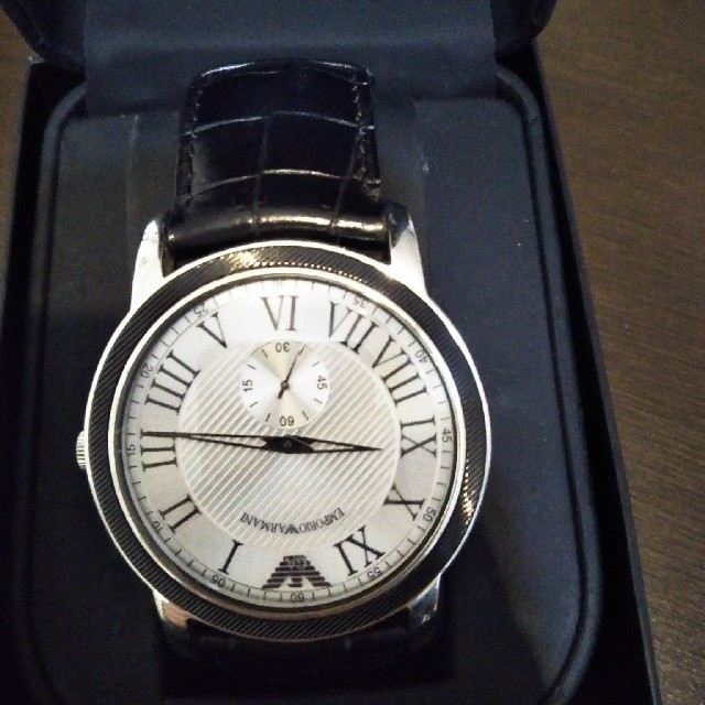 Emporio Armani(エンポリオアルマーニ)のEMPORIO ARMANI　腕時計 メンズの時計(レザーベルト)の商品写真