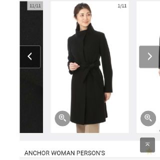 パーソンズ(PERSON'S)のスタンドカラーコート　ANCHOR WOMAN PERSON’S(ロングコート)