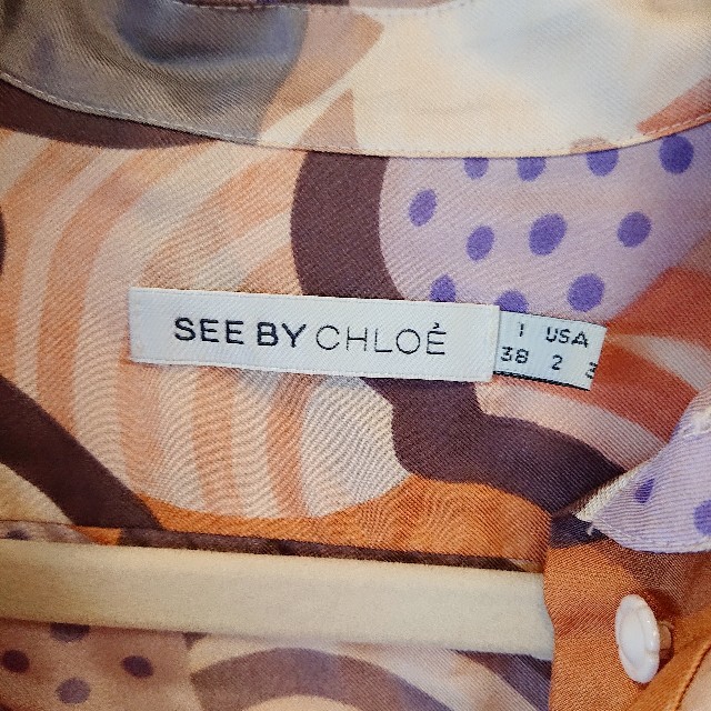 SEE BY CHLOE(シーバイクロエ)のSEE BY CHLOE シーバイクロエ デザイナーワンピース チュニック シル レディースのワンピース(ひざ丈ワンピース)の商品写真