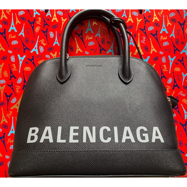 春先取りの Balenciaga - 新品が8万円引き★BALENCIAGA VILLE クリスマス用ショッパー付き ハンドバッグ