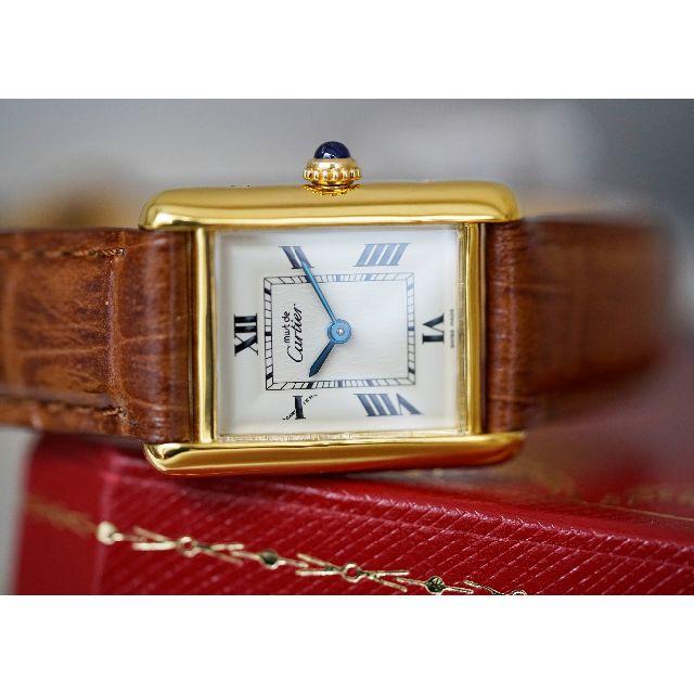 Cartier - カルティエ マスト タンク ホワイト ローマン SM Cartier