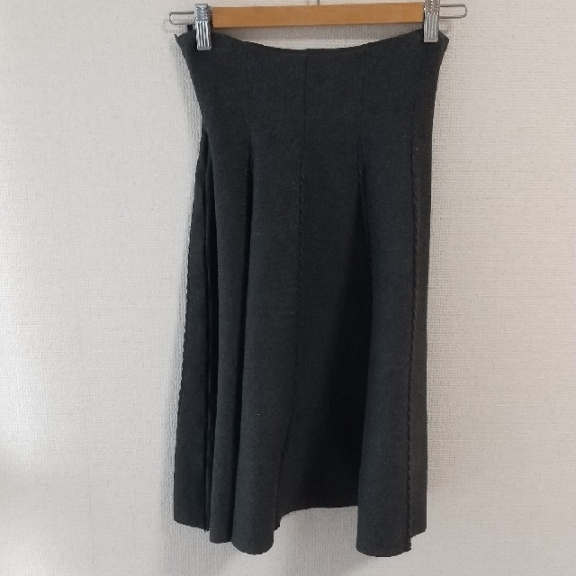 SNIDEL(スナイデル)のニット　フレアスカート レディースのスカート(ひざ丈スカート)の商品写真