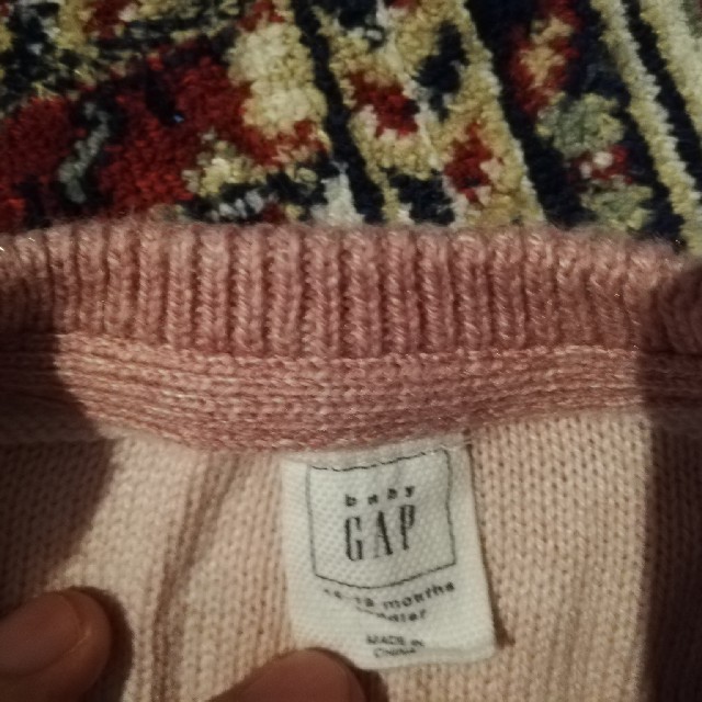 babyGAP(ベビーギャップ)のbaby GAPボーダーニットセーター キッズ/ベビー/マタニティのベビー服(~85cm)(ニット/セーター)の商品写真