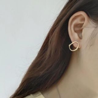 トゥデイフル(TODAYFUL)のシルバー925 オーバルピアス　インポート(ピアス)