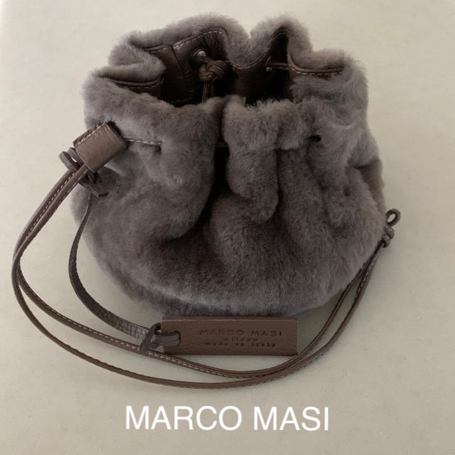 MARCO MASI マルコマージ ムートン巾着バッグ - ショルダーバッグ