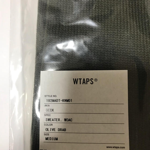 W)taps(ダブルタップス)のwtaps 19aw DECK / SWEATER. WOAC メンズのトップス(ニット/セーター)の商品写真
