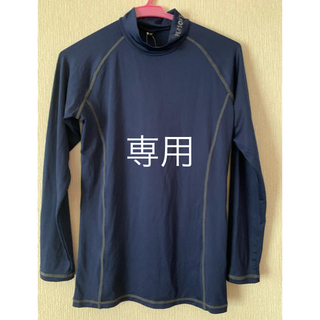 パーソンズ(PERSON'S)のハイネック長袖Ｔシャツ　紺色(Tシャツ/カットソー(七分/長袖))
