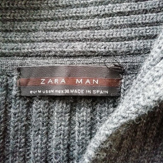 ZARA(ザラ)のZARA　グレーニット☆M☆ メンズのトップス(ニット/セーター)の商品写真