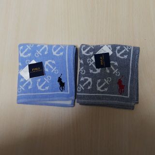 ラルフローレン(Ralph Lauren)のラルフローレン タオルハンカチ 2枚 新品 (ニ)(ハンカチ)